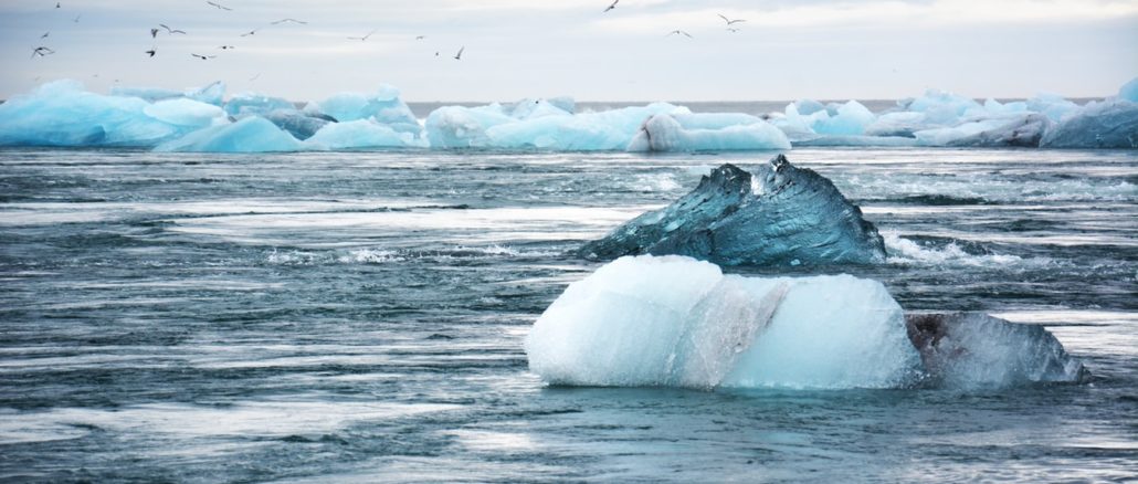 La fonte des glaciers, caractéristique du rechauffement climatique