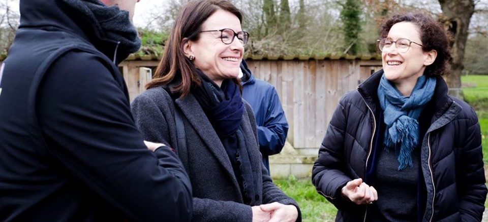 Emmanuelle Wargon, lors d'une visite à Emmanuelle Wargon · 19 février · À Montreuil-le-Gast.